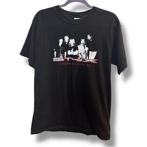 Vintage Y2K Styx Cyclorama 2003 Tour Size M Black Short Sleeve Band T-Shirt